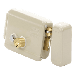 Cerradura Eléctrica / Incluye Llave / Derecha/ Con Botón integrado /Exterior