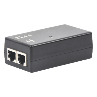 Inyector PoE / 30 VCC / 15W / Gigabit Ethernet / Exterior / 100-240 VCA