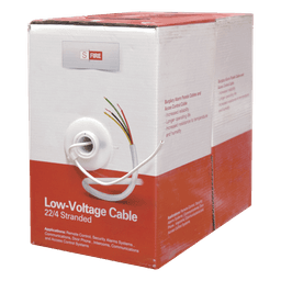Cable 100% Cobre INDUSTRIAL/  4 x 22 AWG/ de color blanco / 305m / para aplicaciones en sistemas de Intrusión / Control de Acceso y TV Porteros