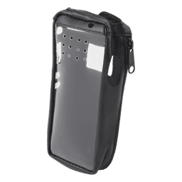 Funda Reforzada de Piel, Lazo para Cinto, Ventana Plástica y Cierre Lateral / IC-F3161DS, IC-F4161DS.