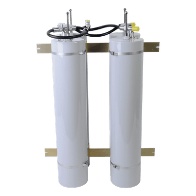 Duplexer Pasa Banda-Rechazo de Banda, 400-512 MHz, 4 Cavidades (5"Diá.) 1MHz, 350Watt, N Hembras.
