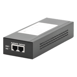 Inyector Super Hi-PoE / 56 Vcc / 60 Watts / Para Domos HIKVISION PTZ / IP (-AE / DE) / Soporta 802.3 af / at / Para Aplicaciones de CCTV
