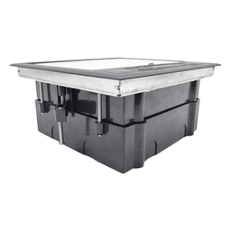 Caja de Piso / 2 Módulos Universales / ABS y Acero Galvanizado / 1.957 kg / EIA/TIA-569-A
