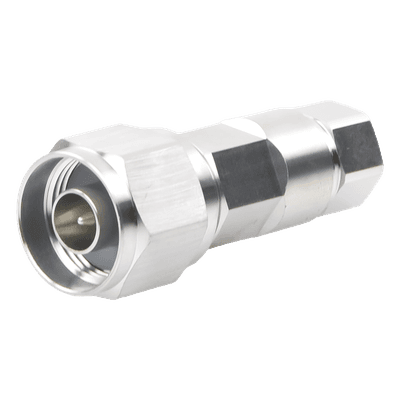 Conector Coaxial N Macho / Estilo Derecho / 50 Ohm / 0-18000 MHz / 565 Vrms / Blindaje -110 dB / Para Cable FSJ1-50A