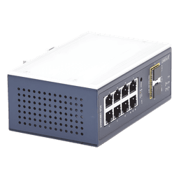 Switch Industrial Administrable Capa 2 / 8 Puertos 10/100/1000T / 2 Puertos SFP 1G/2.5G / IP30 / Relé Alarma 1A / Doble 12-48VDC