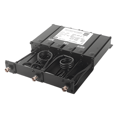 --DESCONTINUADO--Duplexer Rechazo de Banda compacto de 6 Cavidades, 164-174 MHz., 50W. 