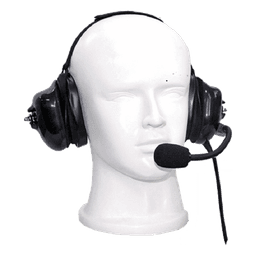 Auriculares de Diadema Posterior / Orejeras de Gel / Micrófono Cancelación de Ruido / PTT con Clip Metálico / Cable Kevlar / Conector K02