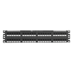 Panel de Parcheo de Impacto 110, Plano, Categoría 5e, de 48 Puertos, 2UR