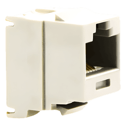 Conector Jack Estilo 110 (de Impacto), Tipo Keystone, Categoría 6, de 8 Posiciones y 8 Cables, Color Gris