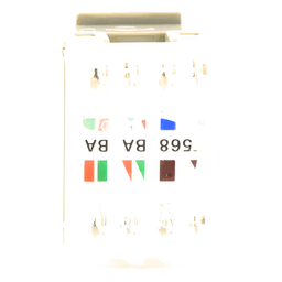 Conector Jack Estilo 110 (de Impacto), Tipo Keystone, Categoría 6, de 8 Posiciones y 8 Cables, Color Gris