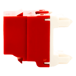 Conector Jack / Categoría 6 / Clase E / Terminación 110 / T568A/B / Keystone / 1 Puerto / Sin Blindaje / Color Rojo