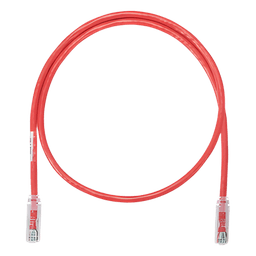 Cable de Parcheo UTP Categoría 6, con Plug Modular en Cada Extremo - 6 Metros (19.69 Pies) - Rojo