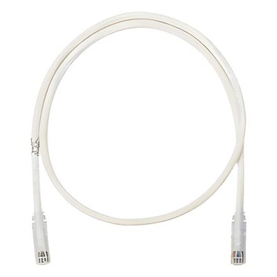 Cable de Parcheo UTP Categoría 6, con Plug Modular en Cada Extremo - 6 Metros (19.69 Pies) - Blanco Mate