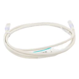 Cable de Parcheo UTP / Cat 6 / 2 m (6.56 ft) / 24 AWG / T568B / Blanco Mate