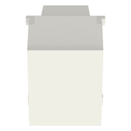 Módulo de Tapa Ciega (Inserto Ciego), Tipo Keystone, Color Blanco Mate, 1 Pieza