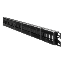 Panel de Parcheo Modular / 24 Puertos / 1UR / Acero Inoxidable / 19' EIA / 1.72' Altura