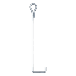 Ancla de Retenida para Suelo / Acero 5/8' Galvanizado en Caliente / Longitud 93 cm / Torre hasta 30 m (98.4 ft) / ISO 9000 / Incluye Muerto