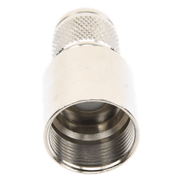 Conector TNC Macho / Rosca Izquierda Métrica / Ensamble en Línea / Bronce Plateado / Oro / Teflón / RG-8/U, 9913, LMR-400, CNT-400