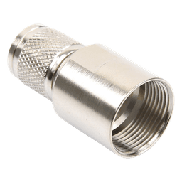Conector TNC Macho / Rosca Izquierda Métrica / Ensamble en Línea / Bronce Plateado / Oro / Teflón / RG-8/U, 9913, LMR-400, CNT-400