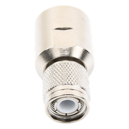 Conector TNC Macho / Rosca Izquierda Métrica / Ensamble en Línea / Bronce Plateado / Oro / Teflón / RG-8/U, 9913, LMR-400, CNT-400