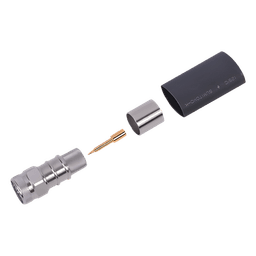 Conector RF N Macho Hexagonal / Anillo Plegable / Para Cable LMR-600 / LP600 / CNT-600 / Contacto Oro / Aislante Teflón