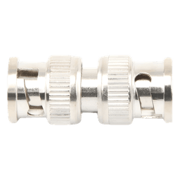 Adaptador tipo barril para 75 Ohm, de conector BNC macho a BNC macho, Níquel/ Oro/ Teflón.