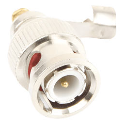 Conector BNC Macho / 75 Ohm / Base de Alivio PVC / Níquel-Oro-PTFE / RG-59 / 55 mm Longitud
