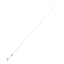 Antena Marina VHF / Fibra de Vidrio / 6 dB / 50 W / 2.4 m (7.9 ft) / RG-58 4.5 m (15 ft) / Nylon