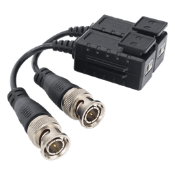 Kit de Transceptores Pasivos (Baluns) / Transmisión 4K / Distancia 250 m (820.2 ft) / Protección TVS / Inmunidad 60 dB / Conectores Cobre / HD-TVI CVI AHD CVBS