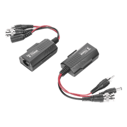 Kit de transceptores activos, envía alimentación 12V/24Vcc/AC, video y audio a una distancia de hasta 150 m en 4K para aplicaciones de video por UTP Cat 5e / 6 en alta definición. 