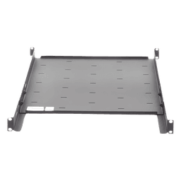 Charola Ajustable para Rack de 19" de 4 postes de 1 Unidad de Espacio. Profundidad de 633 a 816 mm