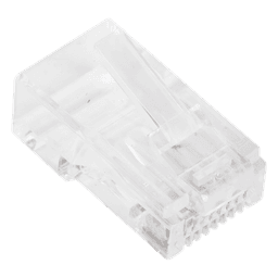 Conector RJ45 / Cat 6A / UTP / 23 AWG / Interior / Paquete 100 pzas