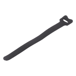 Cincho de contacto reutilizable / 210 x 16 mm / Nylon y polipropileno negro / 20 piezas / 0.69 x 0.63 pulgadas