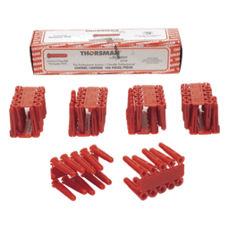 Taquete de Anclaje / 1/4" / Doble Expansión Multidireccional / Carga 60 kg / HDPE Resistente / Paquete 100 Piezas