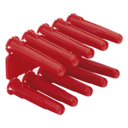 Taquete de Anclaje / 1/4" / Doble Expansión Multidireccional / Carga 60 kg / HDPE Resistente / Paquete 100 Piezas