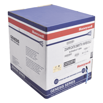 Bobina de Cable de 305 Metros (1000 Pies) / UTP Cat6 / Color Azul / UL, CMR, SPNLS / Probado a 350 Mhz / Para Aplicaciones de CCTV, Redes de Datos, IP Megapixel, Control RS485