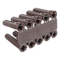 Taquete de Fijación / Doble Expansión Multidireccional / Tornillo 10 mm x 44.5 mm (1 3/4") / Resistencia 80 kg / Polietileno HDPE / Rango Térmico -50°C a +80°C