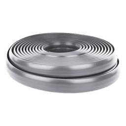 Canaleta flexible para piso / PVC autoextinguible / 25 m / 305 mm² / -20°C a +80°C / 100 kg carga / 82 ft