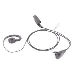 Micrófono de Solapa con Audífono / Cable Kevlar Reforzado / PTT Integrado / Clip Giratorio 360° / Gancho PTE Médico
