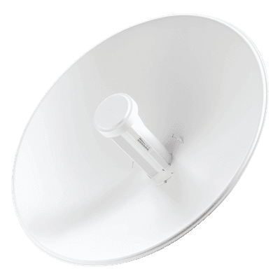 PowerBeam airMAX M2, hasta 150 Mbps, frecuencia 2 GHz (2405 - 2475 MHz) con antena tipo plato de 18 dBi