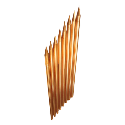Varilla de Acero con Recubrimiento de Cobre Diámetro 5/8" de 1 m de Largo