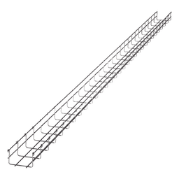 Charola Tipo Malla / 66 mm Peralte / 100 mm Ancho / 3 m (9.84 ft) / Electro Zinc / 105 Cables Cat6