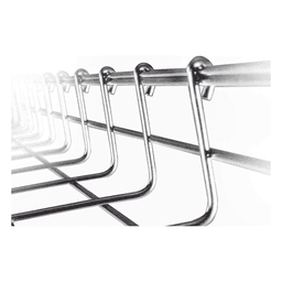 Charola Tipo Malla / 66 mm Peralte / 200 mm Ancho / 3 m (9.84 ft) / Electro Zinc / 210 Cables Cat6