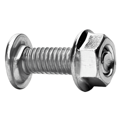Tornillo Métrico con Tuerca / Acero al Carbono 6 mm / Largo 20 mm / Acabado Electrozincado 15-20 µm / Uso Interior