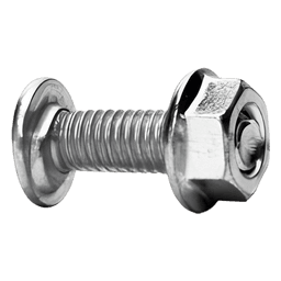 Tornillo Métrico con Tuerca / Acero al Carbono 6 mm / Largo 20 mm / Acabado Electrozincado 15-20 µm / Uso Interior