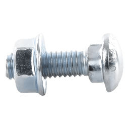 Tornillo Métrico con Tuerca / Acero al Carbono 6 mm / Largo 20 mm / Acabado Electrozincado 15-20 µm / Uso Interior