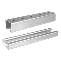 Unicanal liso / 4x2 cm / 3000 mm (9.84 ft) / Calibre 16 / ElectroZinc
