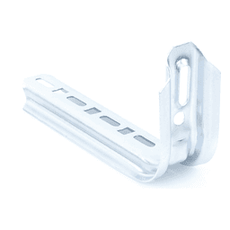Ménsula omega tipo L inteligente, 210mm de ancho, con acabado Electro Zinc