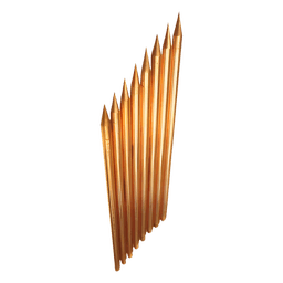 Varilla de Acero con Recubrimiento de Cobre / Diámetro 1/2 Pulgada / Longitud 1.5 m (4.9 ft) / Acero AISI 1018 / Sistemas de Tierra Convencionales