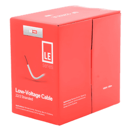 Cable para Alarma / 2x22 AWG / CCA / PVC Retardante a la Flama / Bobina 305 m (1000 ft) / Blanco